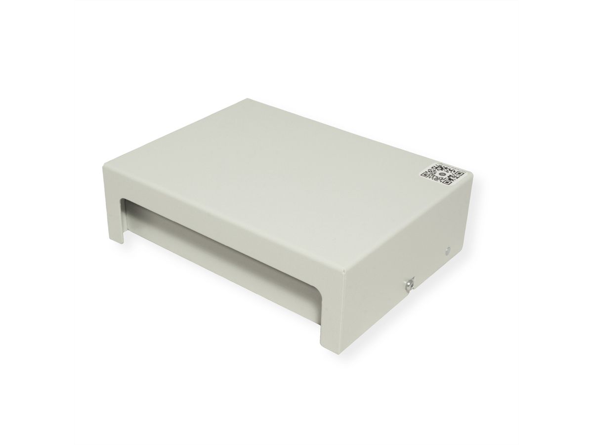 EasyLan preLink / fixLink onderbouw paneel, 8x Keystone, RAL7035
