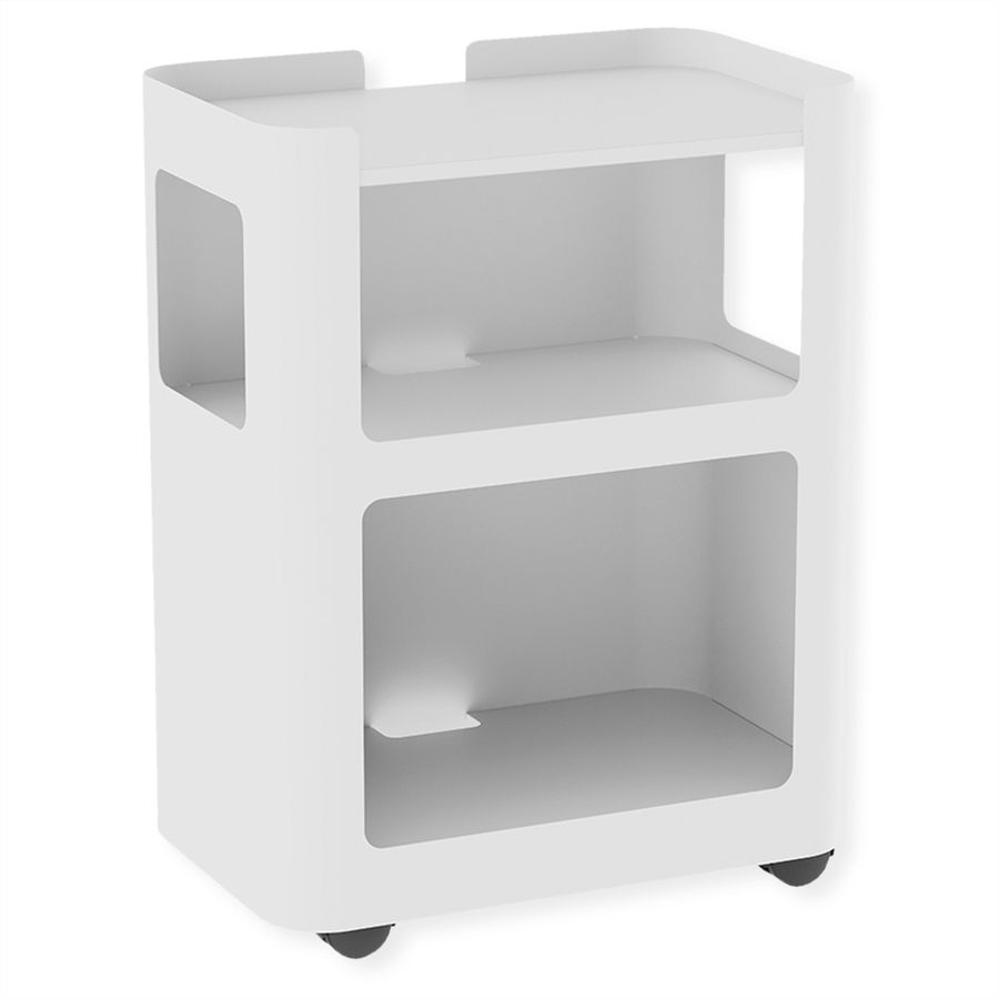 VALUE Verrijdbare en open kast, wit