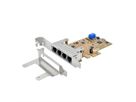 EXSYS EX-6084 PCIe 4-poorts quad Ethernet 1 Gigabit-kaart