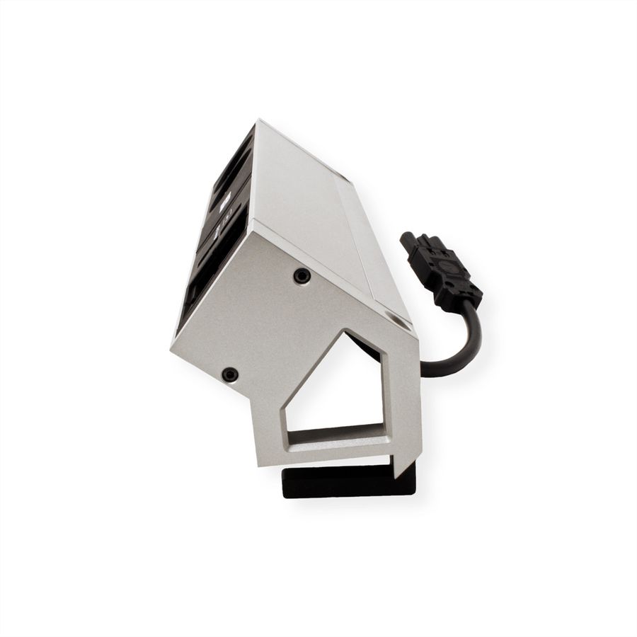 BACHMANN DESK2 2x earthing contact 1x USB charger 1x ABD, GST18 Inox