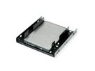ROLINE HDD/SSD Mounting Adapter, 3.5 inch frame for 2x 2.5 inch HDD/SSD, metal, black