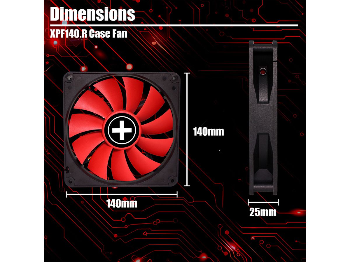 Xilence XPF140.R 140mm Performance Case Fan, 3PIN