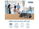 HDMI to VGA/Audio Converter with Scaler