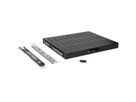 ROLINE 19-inch plank 1 U , Uitschuifbaar 350mm diep 25 kg zwart