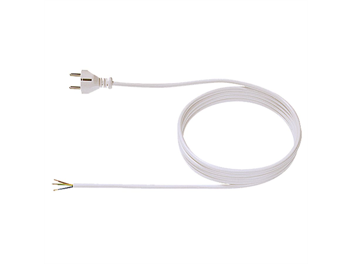 BACHMANN supply cable H03VV-F 3G0.75 1.5m, white, individually packed