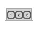 SCHROFF 19" ventilatoreenheid, 1 HE, toerentalregeling en bewaking, 3 ventilatoren, 230 VAC