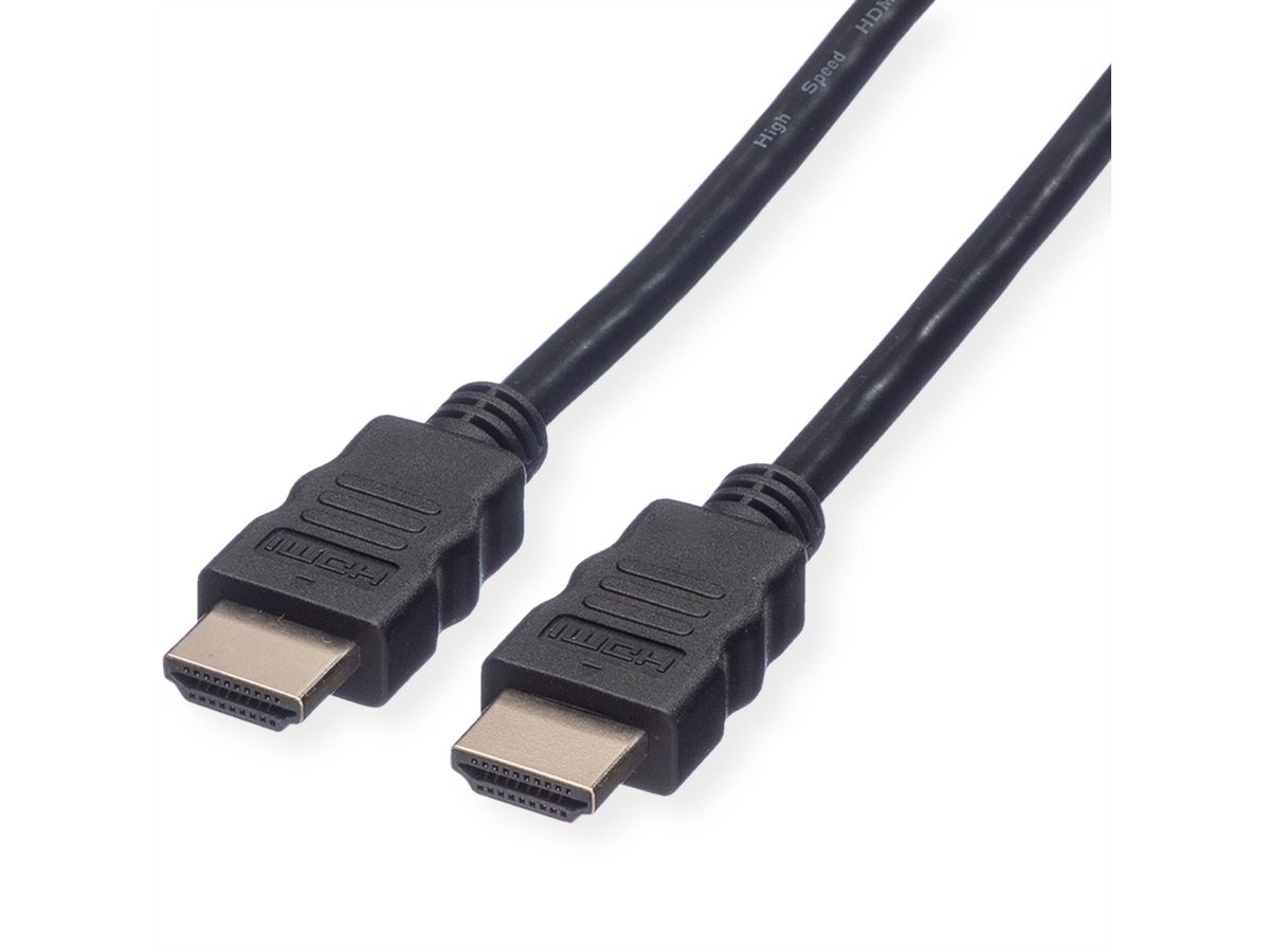 ROLINE HDMI High Speed kabel met Ethernet M-M, zwart, 1,5 m