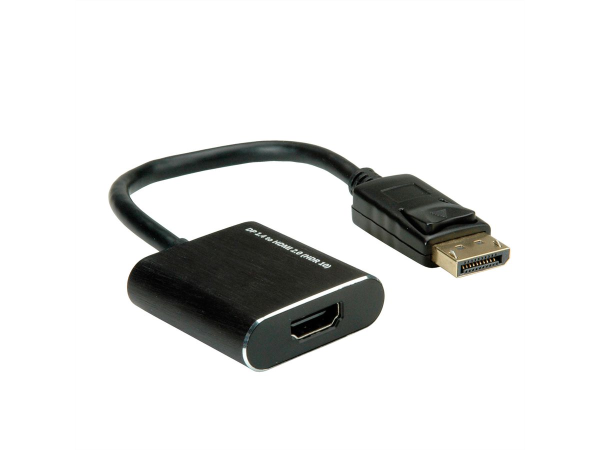 ROLINE DisplayPort/HDMI Adapter, v1.4, HDR 10, DP Male - HDMI Female, Actief