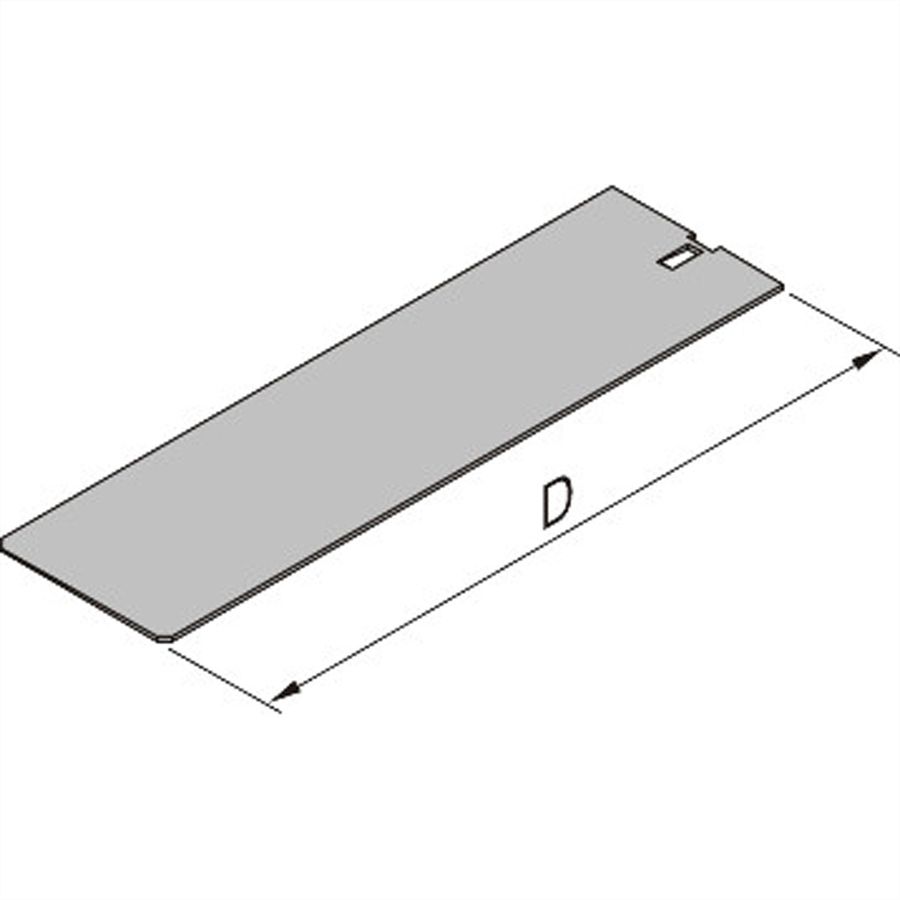 SCHROFF afdekplaat voor insteekmodule met frame, zonder perforatie, 10 pk, 167 mm