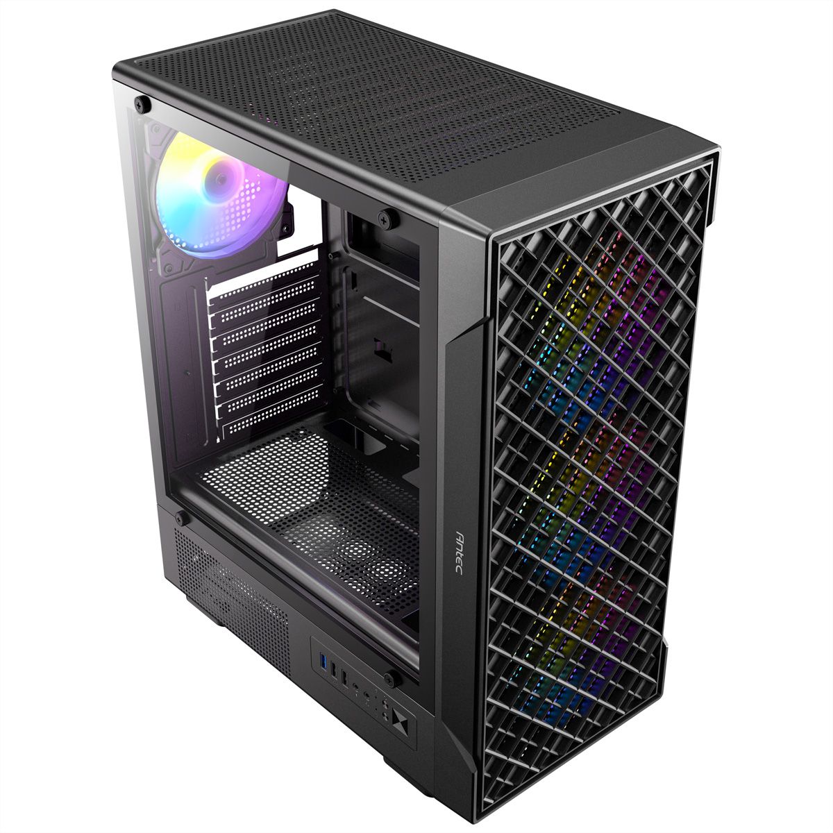 ANTEC VX-320 ARGB ATX, Micro-ATX, ITX Mid-Tower Gaming PC Case, black