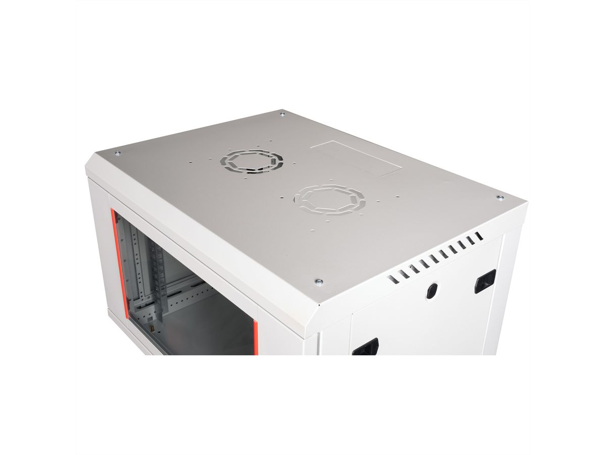 ROLINE 19" Wall Cabinet Basic Plus 6U, 600x450 BxT grey