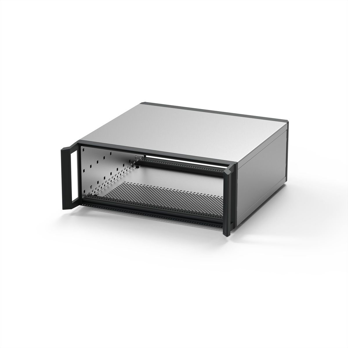 SCHROFF RatiopacPRO 19" Case, Retrofittable Shielding With Handles, 3 U, 63 HP, 315 mm