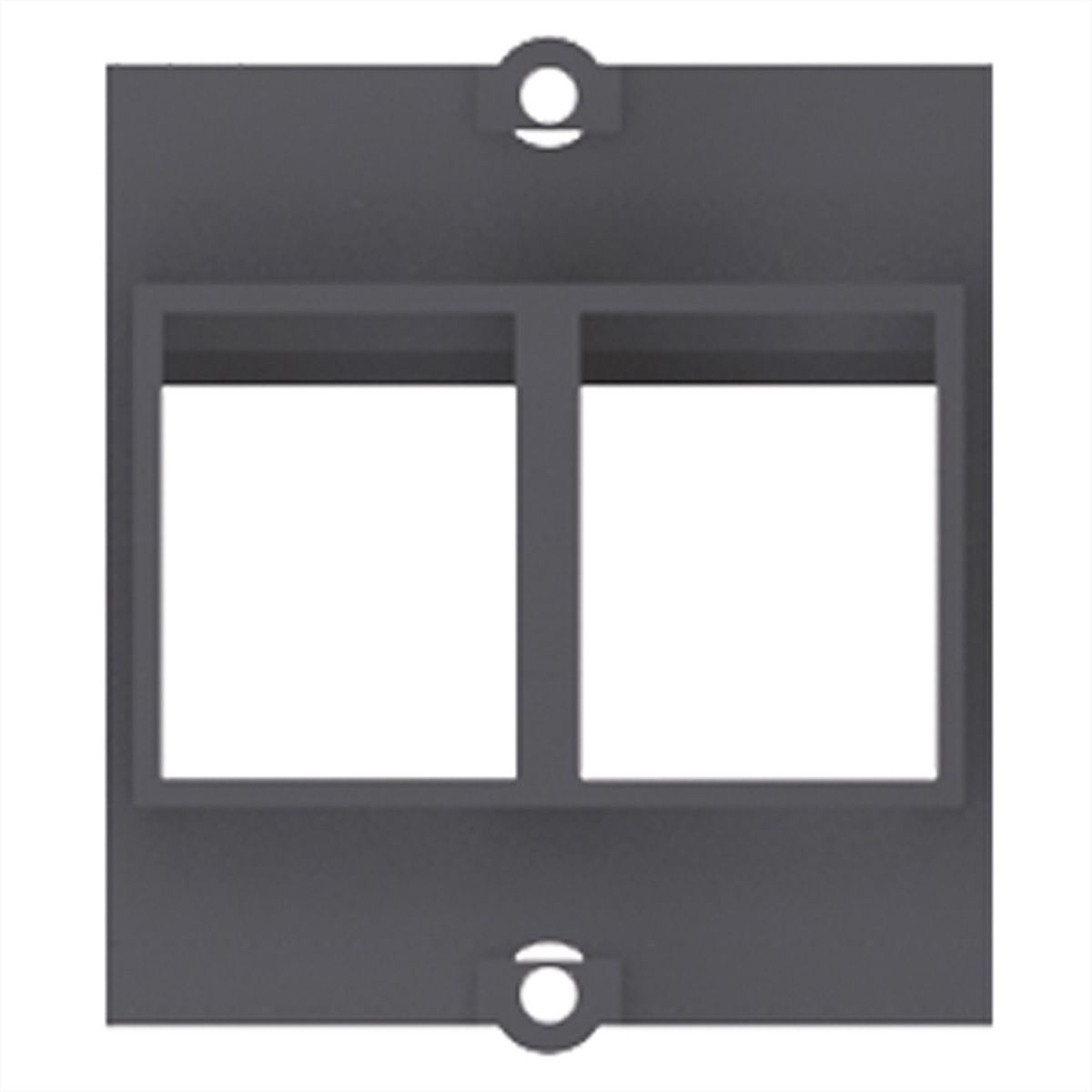 BACHMANN custom module frame 2x Keystone, black