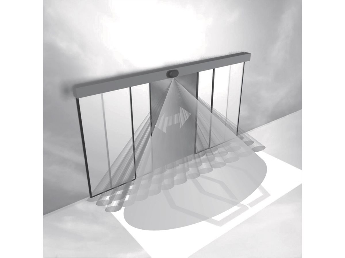 SCHROFF Aisle Containment Sliding Door, Automatic, 1200W, RAL 7021