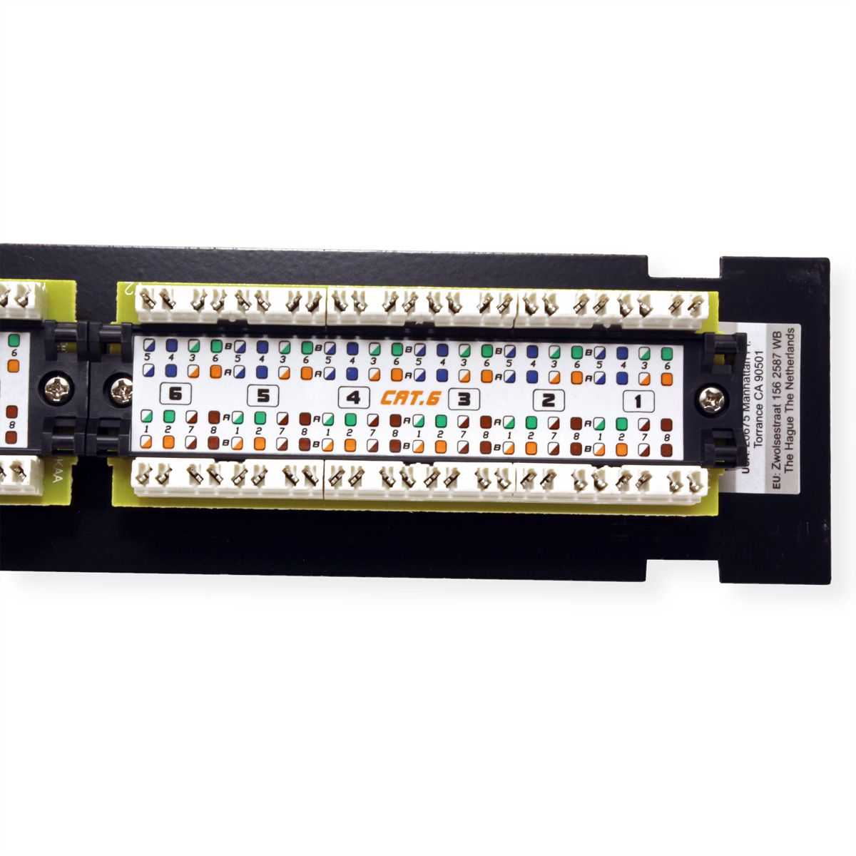 TRENDnet TC-P12C6V Patchpaneel, 12-poorts wandmontage Cat.6 niet afgeschermd