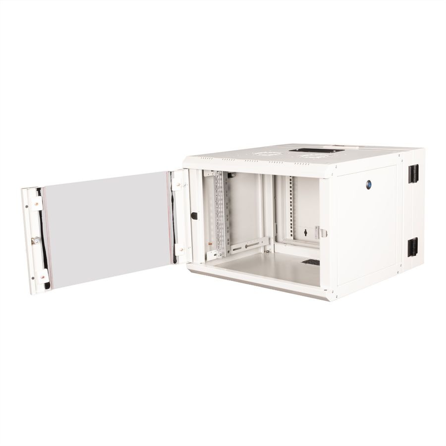 ROLINE 19-inch wall-mounted housing Pro 7 U, 600x600 WxD two-part swivelling grey
