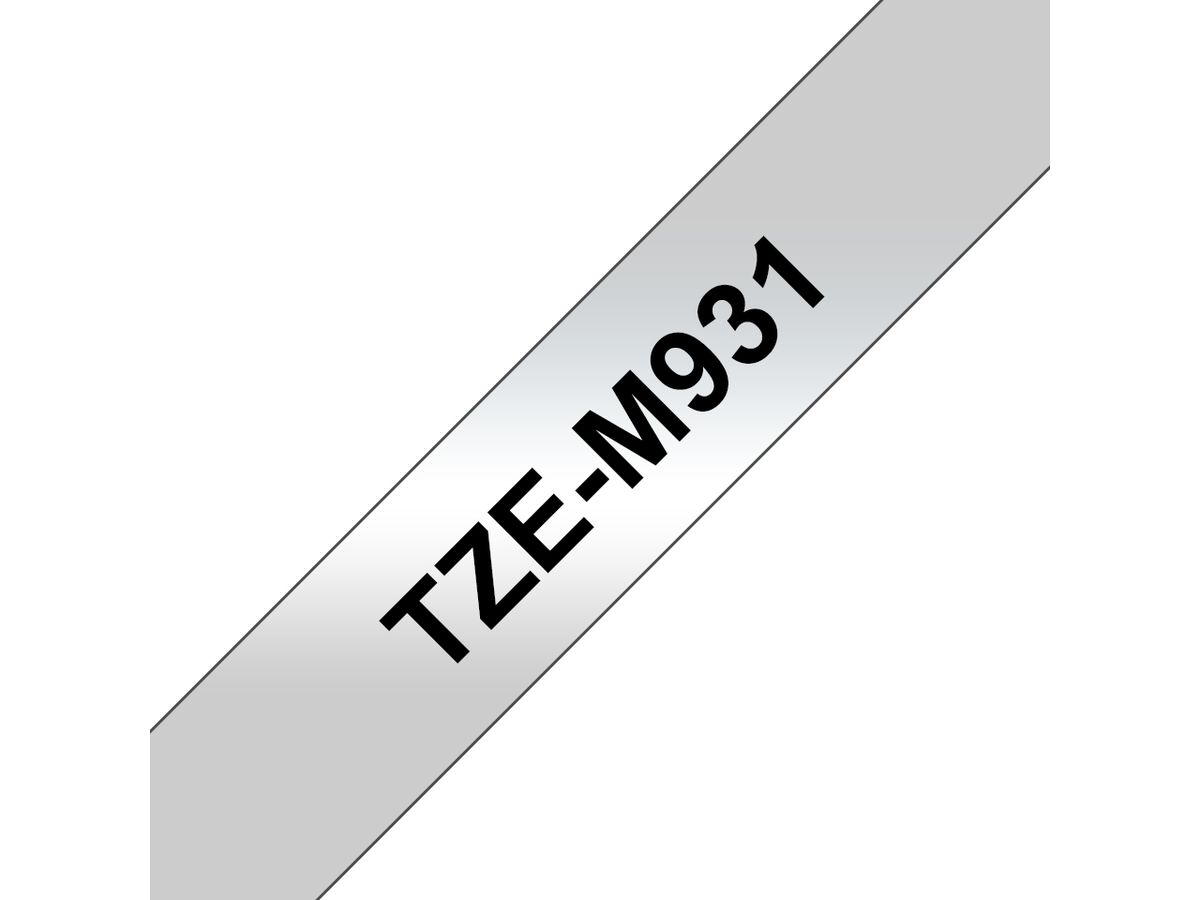 Brother TZE-M931 label-making tape Black on silver