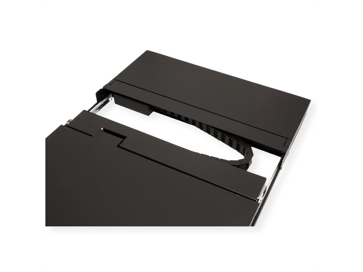 VALUE 19" LCD KVM Switch 1 User - 8PCs, 48 cm (19") TFT (16:9), VGA, USB, UK-Layout