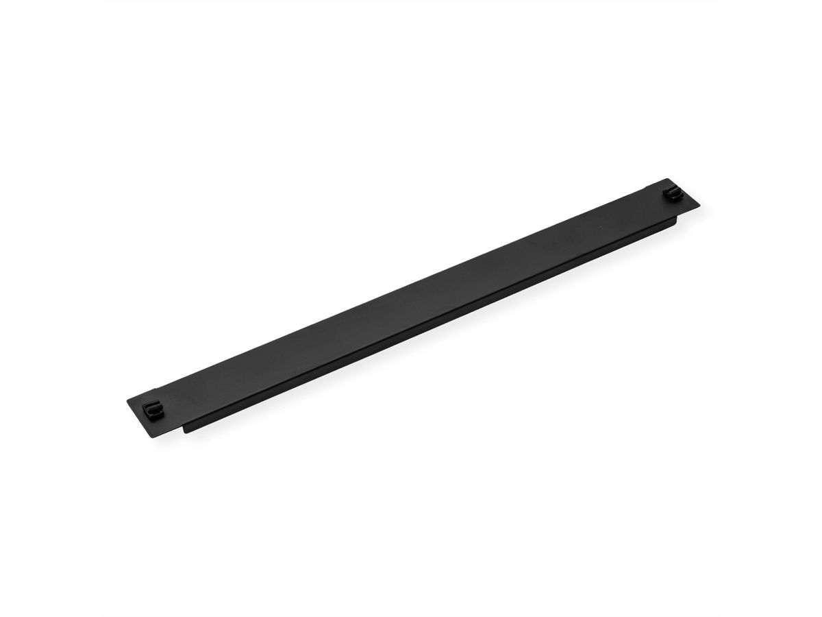 VALUE 19" Blank Panel, Snap-in, 1U, Metal, black