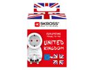 Skross Europe to UK Travel Adapter, for 2- and 3-pole devices