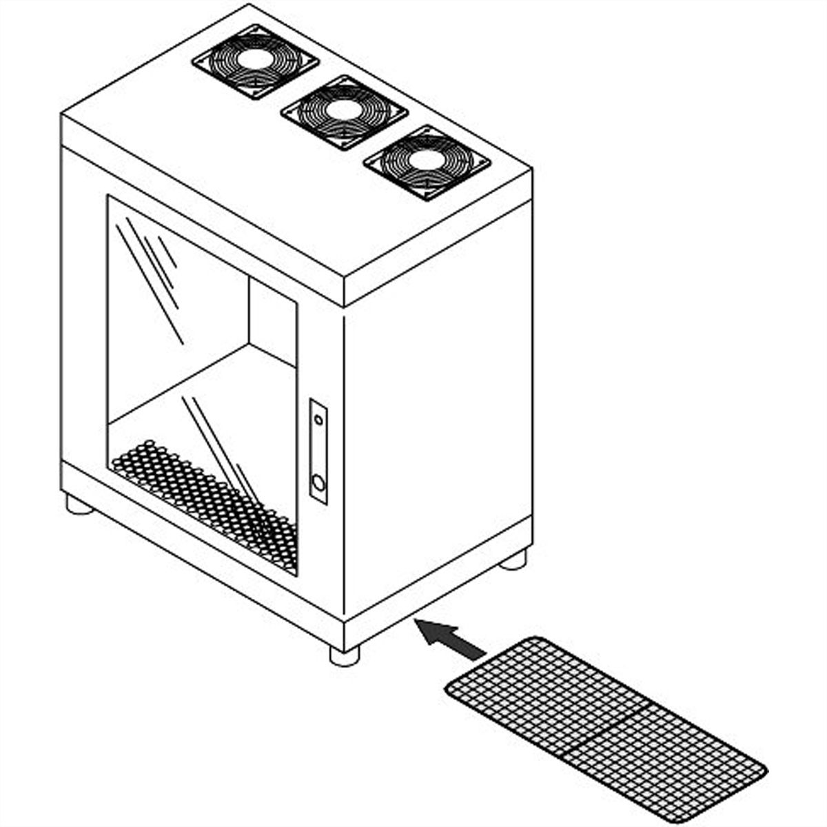 SCHROFF Epcase Luchtfiltermatten voor 19'' 500-600D koffer (x3)