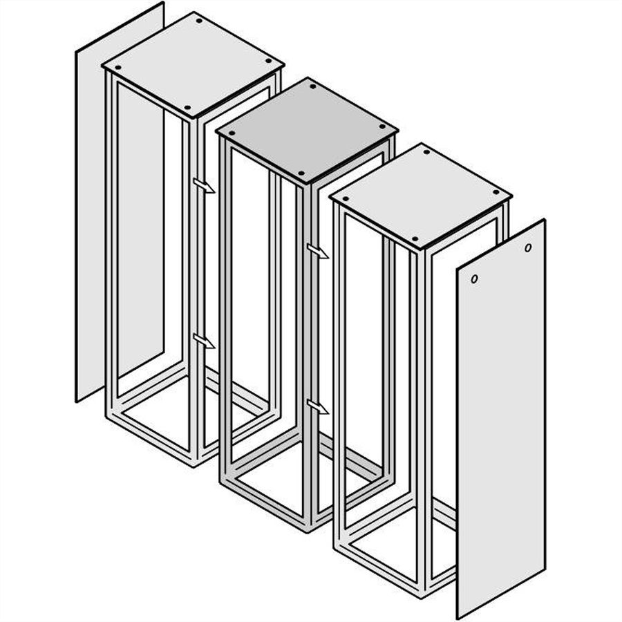 SCHROFF Side-by-Side Mounting Kit for Varistar, EMC and IP 55, With Gasketing
