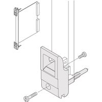 SCHROFF Insteekmodule met frame Frontplaat, Refrofit-afscherming, 6 HE, 42 HE, 2,5 mm, Al, geanodiseerd vooraan, Conductief achteraan