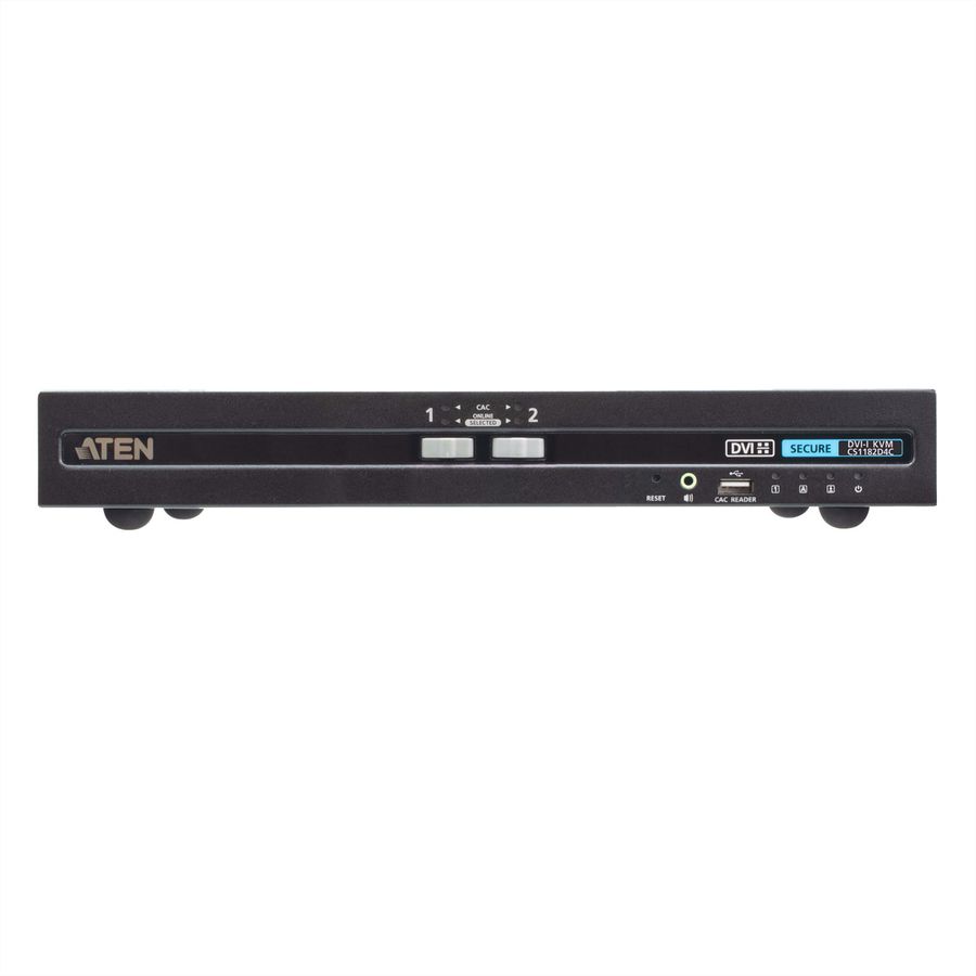 ATEN CS1182D4C 2-poorts USB 4K DVI Secure KVM met Card Reader