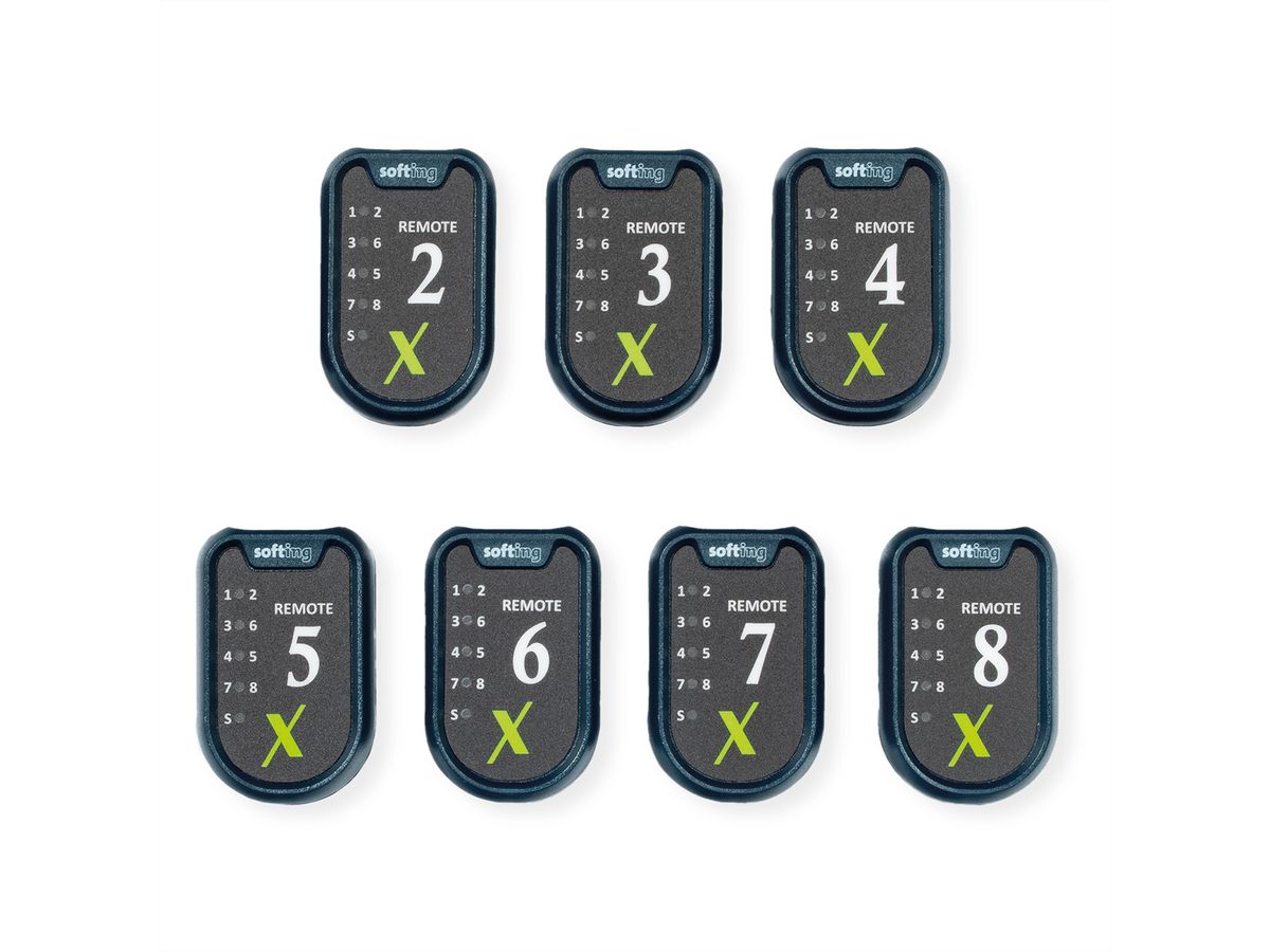 SOFTING Smart Remotes voor LinkXpert , Set met 7 stuks (#2 - #8)