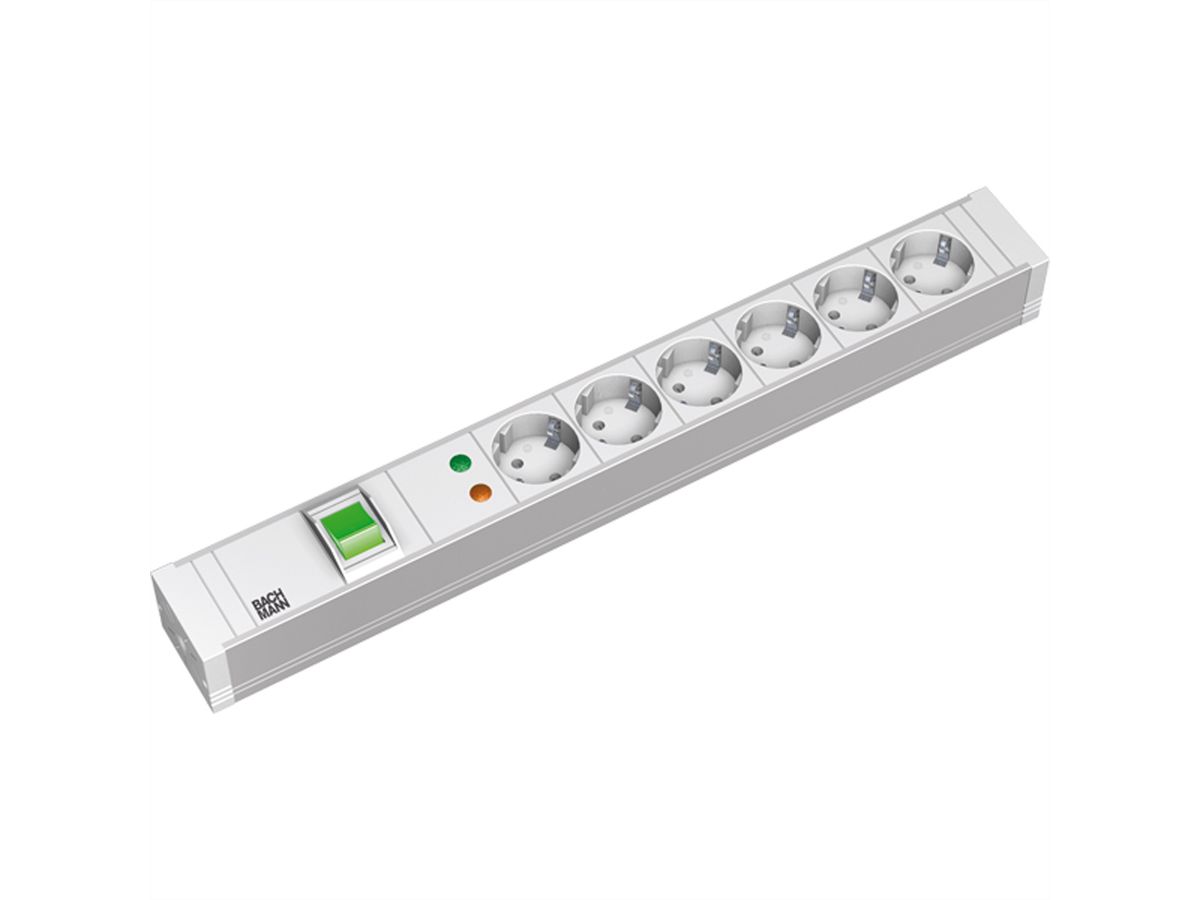 BACHMANN 19" PDU PVC 6xCEE7/3 switch
