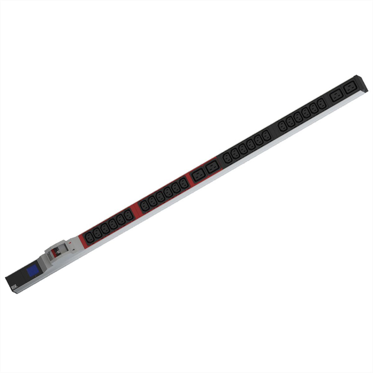 BACHMANN BN0500 19" PDU 1HE 24xC13 4xC19, vermogensmeting, aansluiting CEE 32A, blauw