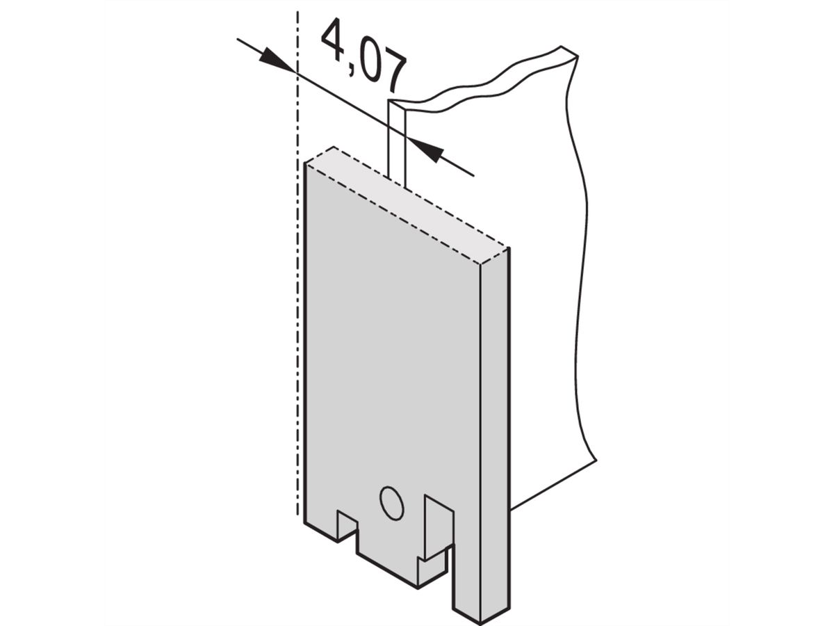 SCHROFF 19" Front Panel, Plain, 3U, 28 HP, 2.5 mm, Al, RAL 7035