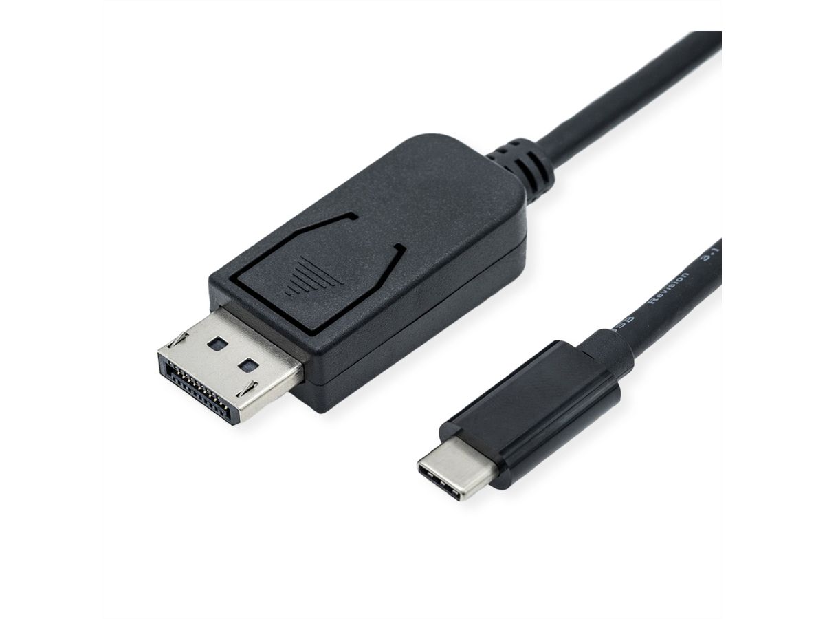 ROLINE USB type C - DisplayPort adapterkabel, v1.4, M/M, 3 m