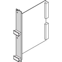 SCHROFF Insteekmodule U-profiel voor statische trapeziumvormige handgreep, 6 HE, 10 HE, 2,5 mm, Al, geanodiseerd vooraan, geleidend achteraan