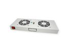ROLINE 19" Fan unit with 2 fans, ON/OFF grey