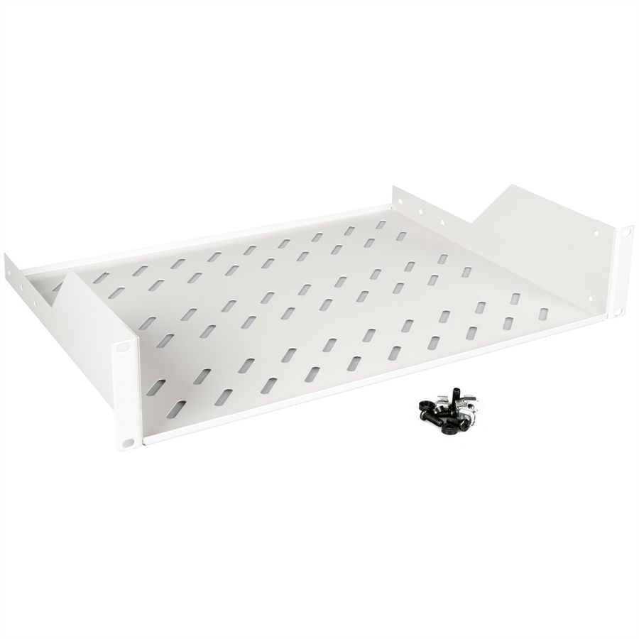 ROLINE 19-inch shelf 2 U 350 T, 25kg load capacity grey