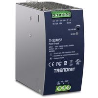TRENDnet TI-S24052 DIN-Rail Voeding, 240 W, 52 V DC, 4,61 A AC naar DC met PFC