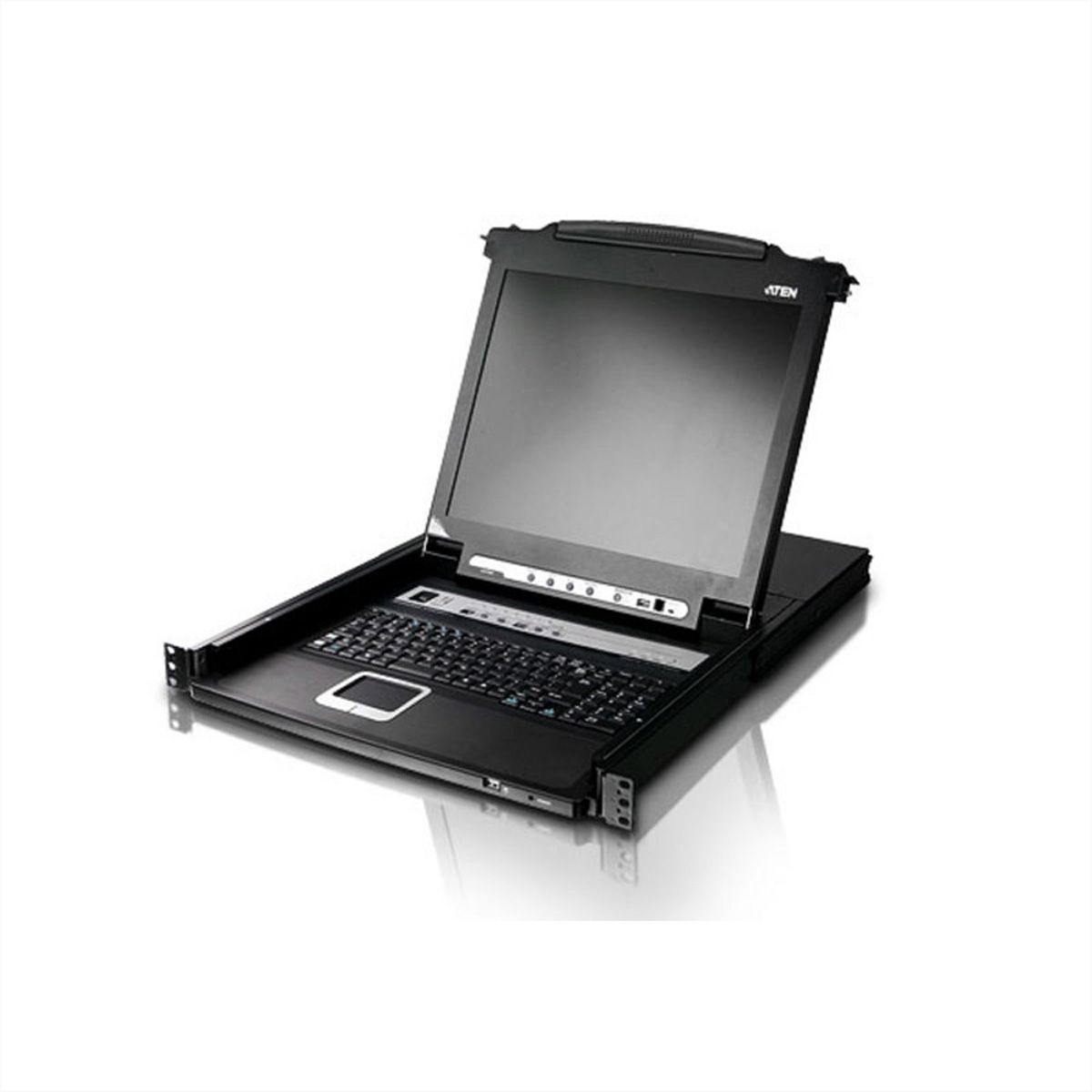 ATEN CL5708M 43cm LCD KVM Switch, USB-PS/2,VGA, 8-Poorts , DE-Layout