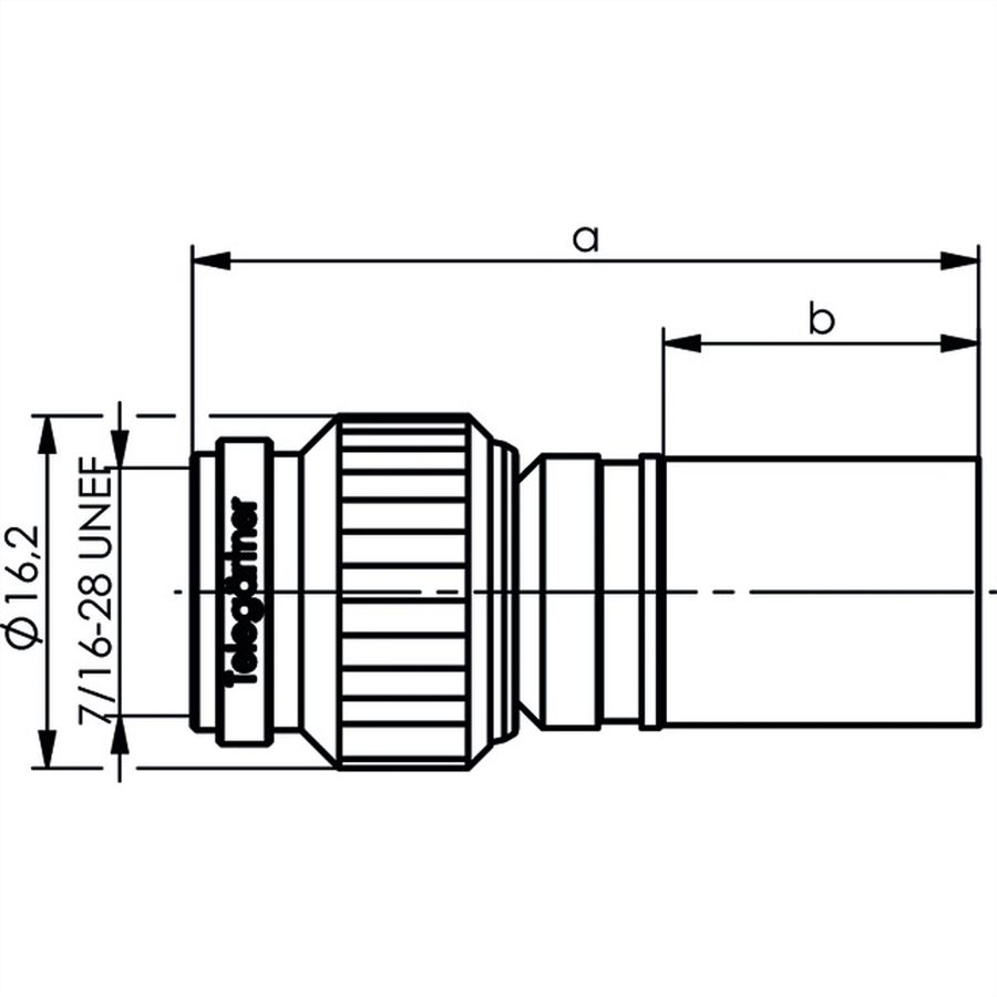 TELEGÄRTNER TNC-Crimpstecker 50 Ohm, für RG-213/U