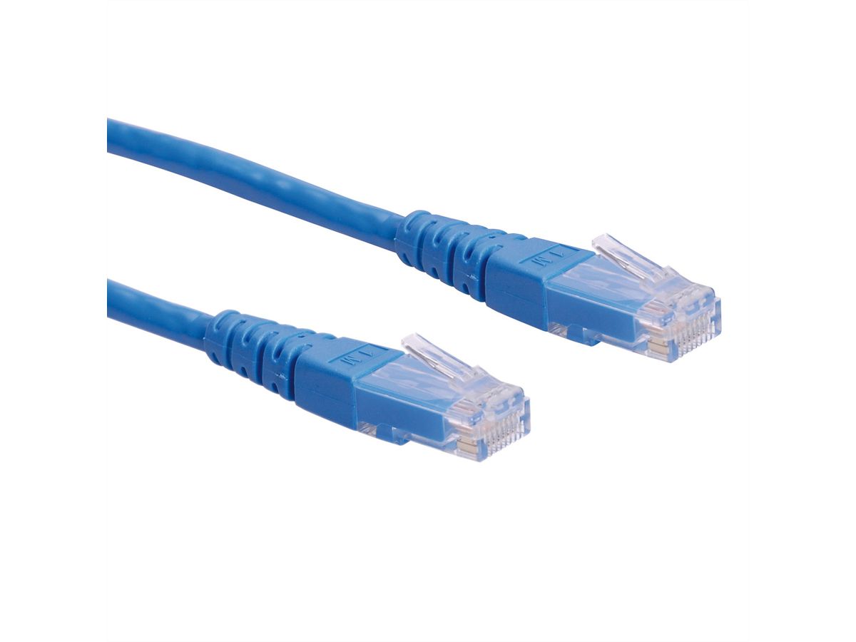 ROLINE UTP Patch Cord, Cat.6 (Class E), blue, 0.5 m