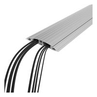 DATAFLEX Addit cable protector, straight 412, silver, 90 cm