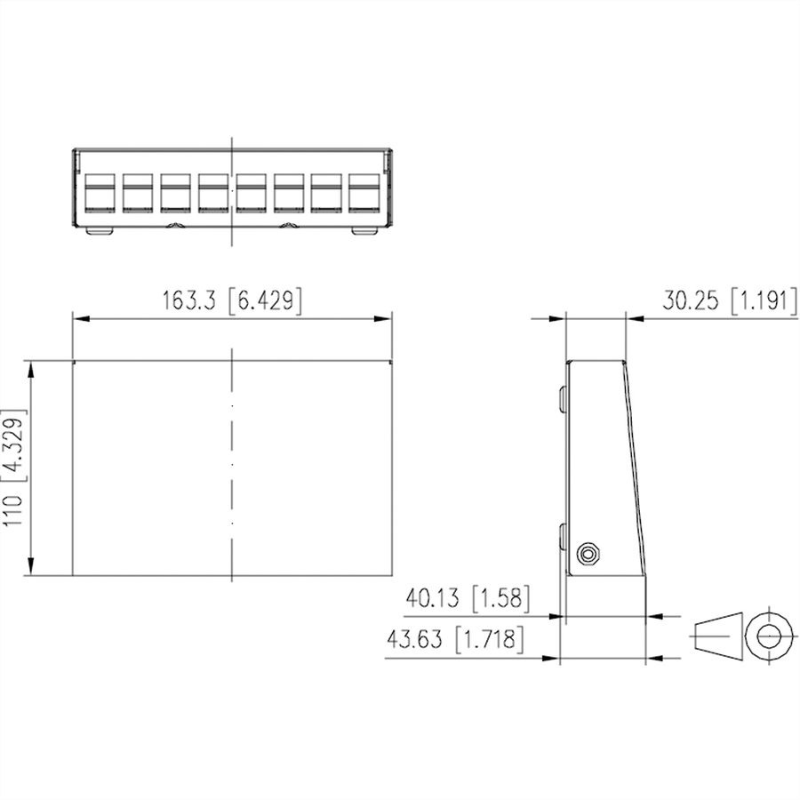 METZ CONNECT Keystone AP-behuizing 8-poorts zuiver wit RAL9010