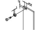 SCHROFF hulzen voor M2,5, messing, zwart, 100 stuks
