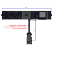 BACHMANN DESK RAIL 2xP40 1xUSB A&C 22W, 1xCM 2.0m GST18 Italia