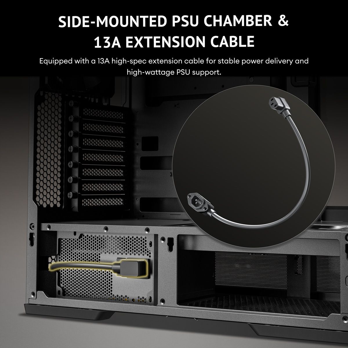 ANTEC Constellation C6 Curve Air PC Gehäuse ATX Midi Tower, schwarz