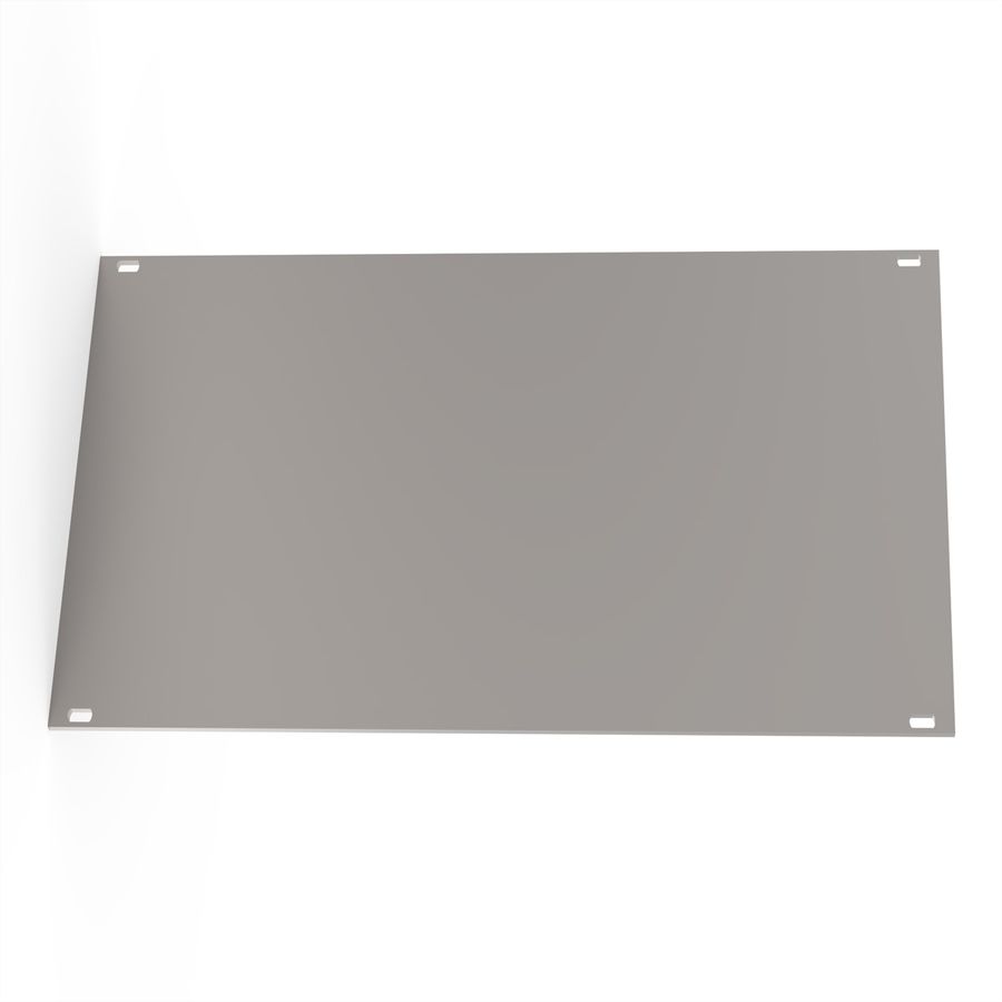 SCHROFF Front Panel, Unshielded, 3 U, 42 HP, 2.5 mm, Al, Anodized, Untreated Edges