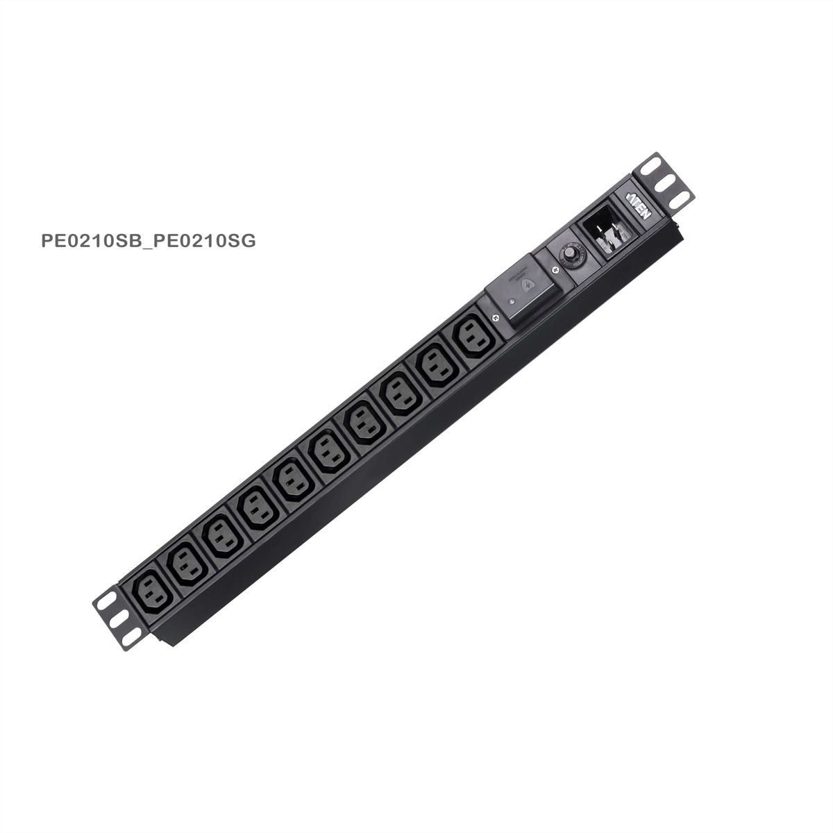 ATEN PE0210SG 1HE 16A Basic PDU 10-Poorts