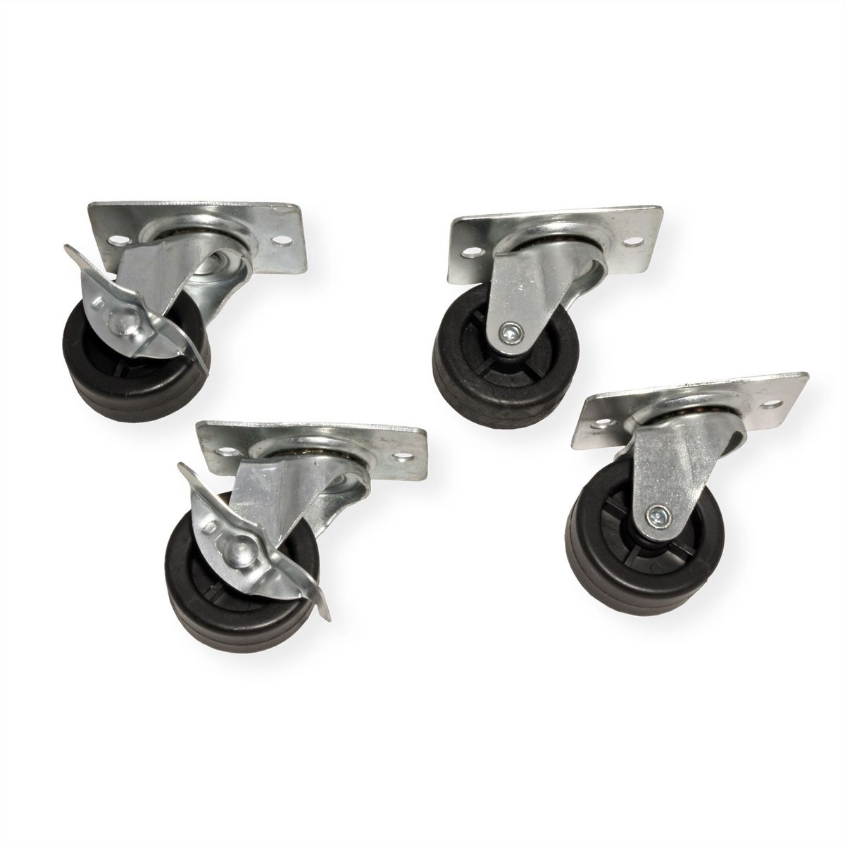 ROLINE Swivel castors for wall housing Basic Plus, 80kg