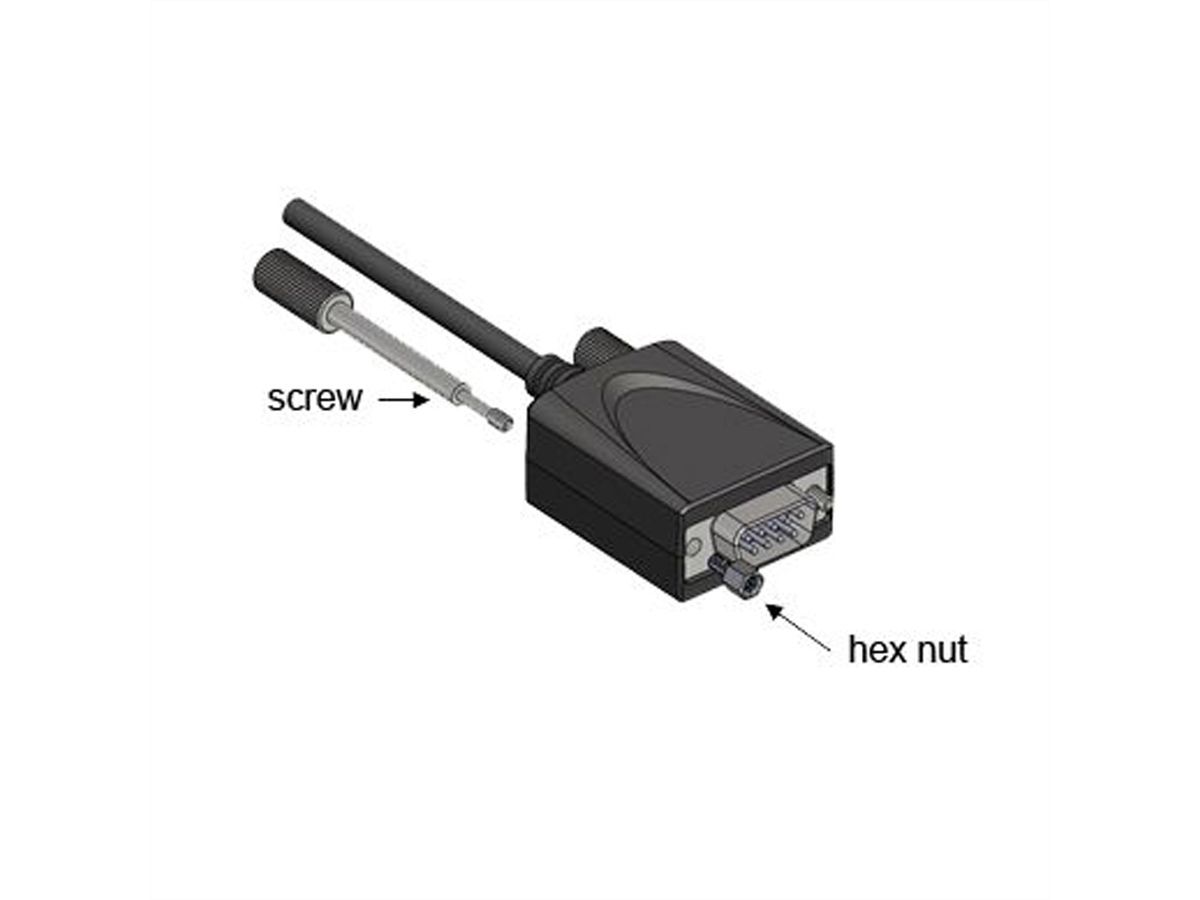 EXSYS EX-2346IS USB 2.0 naar 1x seriële RS-422/485 Poort Converter, 15KV ESD, 4.0KV, Kabel, FTDI , zwart, 1,8 m