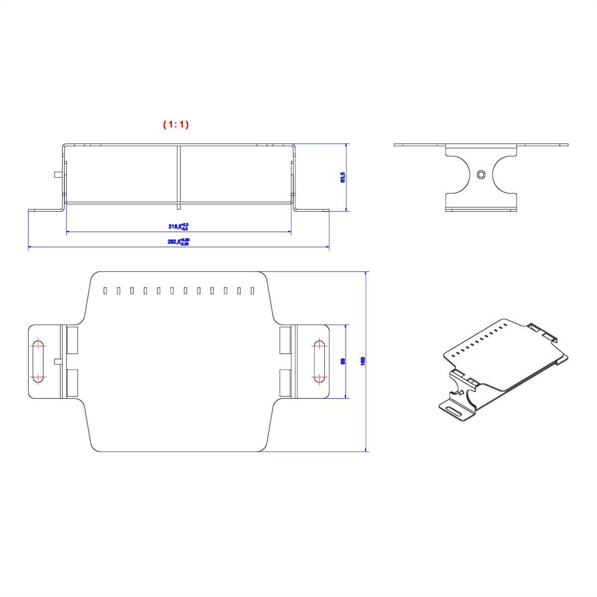 BACHMANN Consolidation Point bracket 3-fold, packed in polybag